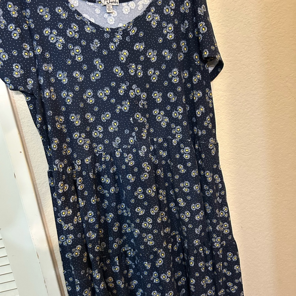 Floral Blue Dress
